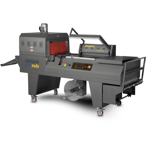 Media STEEL IT Semi-Automatic L Sealer & Shrink Tunnel